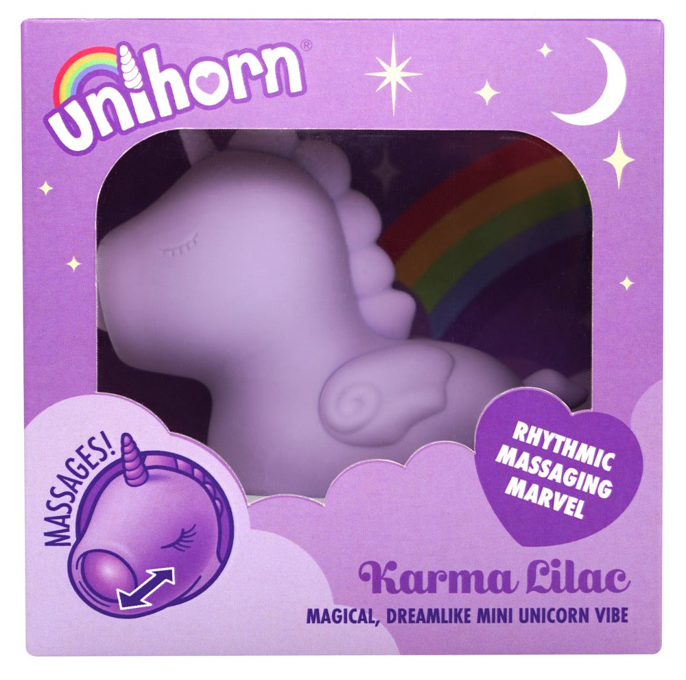 Unihorn "Karma Lilac" - Lila – Auflegevibrator im Einhorn-Design