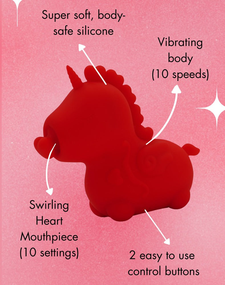 Unihorn "Cupids Beau" - Auflegevibrator im niedlichen Einhorn-Design