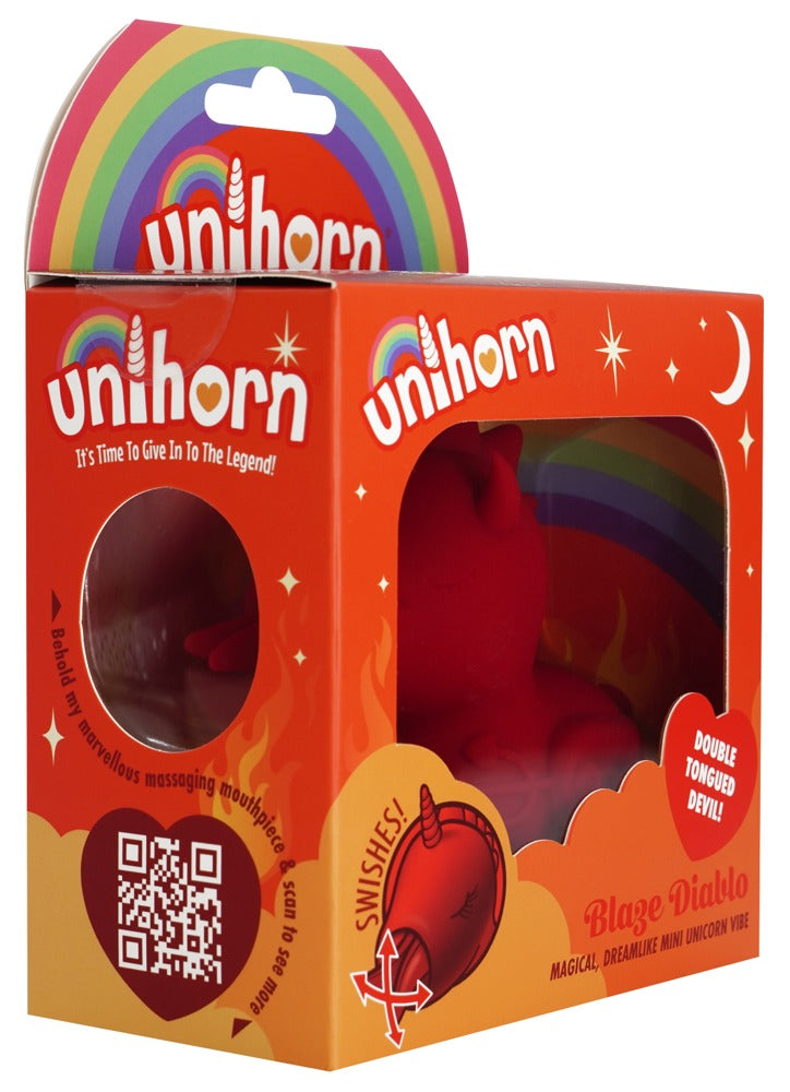 Unihorn "Blaze Diablo - Auflegevibrator im niedlichen Einhorn-Design