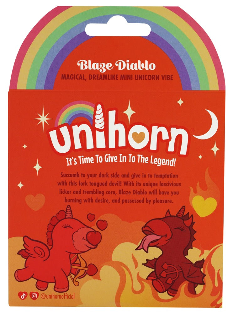 Unihorn "Blaze Diablo - Auflegevibrator im niedlichen Einhorn-Design