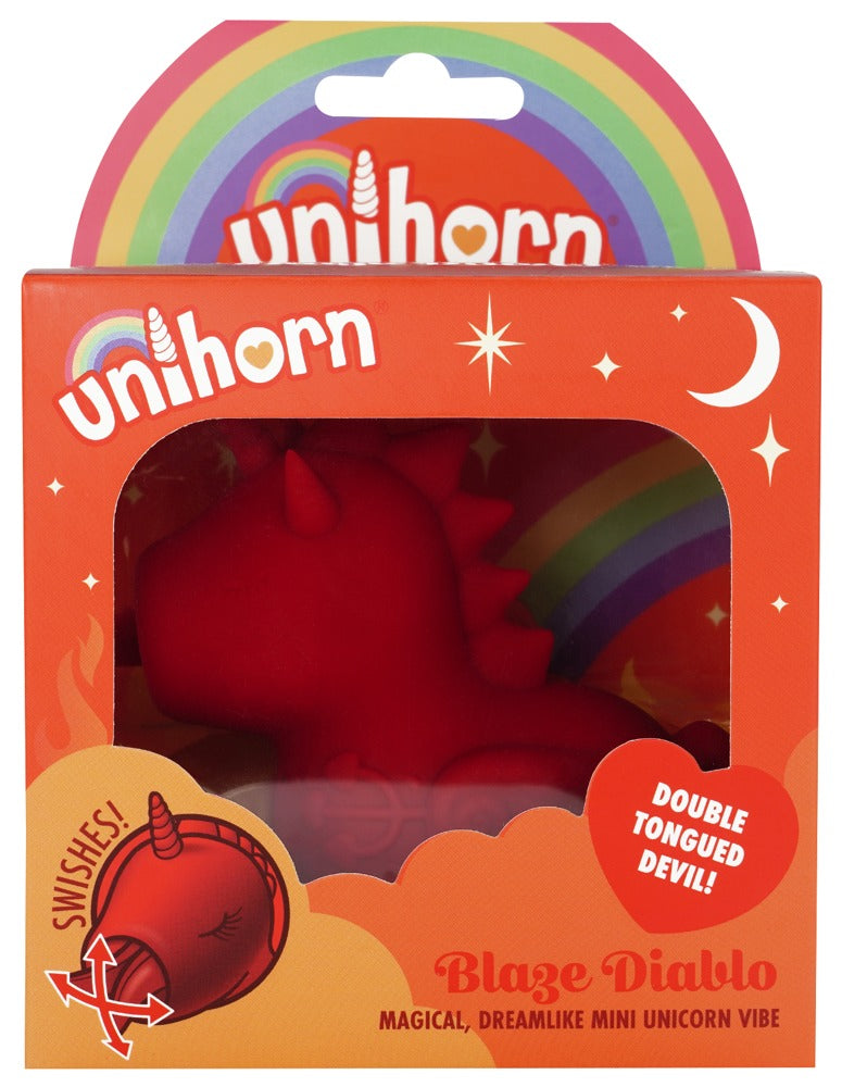 Unihorn "Blaze Diablo - Auflegevibrator im niedlichen Einhorn-Design