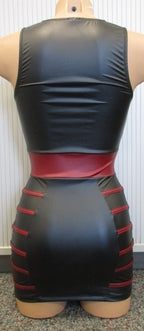 Cottelli PARTY - schwarz/rotes Lack Kleid