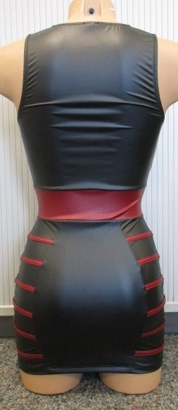 Cottelli PARTY - schwarz/rotes Lack Kleid