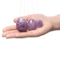 Yoni Eggs Set of 3 - Amethyst - Natural Gemstones for Pelvic Floor