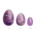 Yoni Eggs Set of 3 - Amethyst - Natural Gemstones for Pelvic Floor
