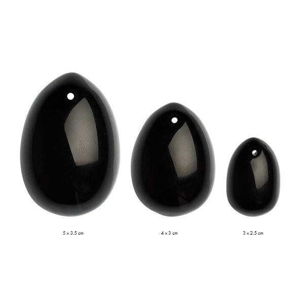 Yoni Eier 3er Set - Onyx