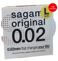 Sagami Original 0,02 mm – Latexfreies Kondom in Größe L - 1Stk.