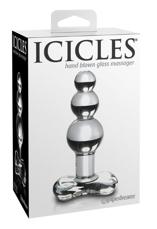 "Icicles-No 47" Handgefertigter Glasplug für intensive Massageerlebnisse