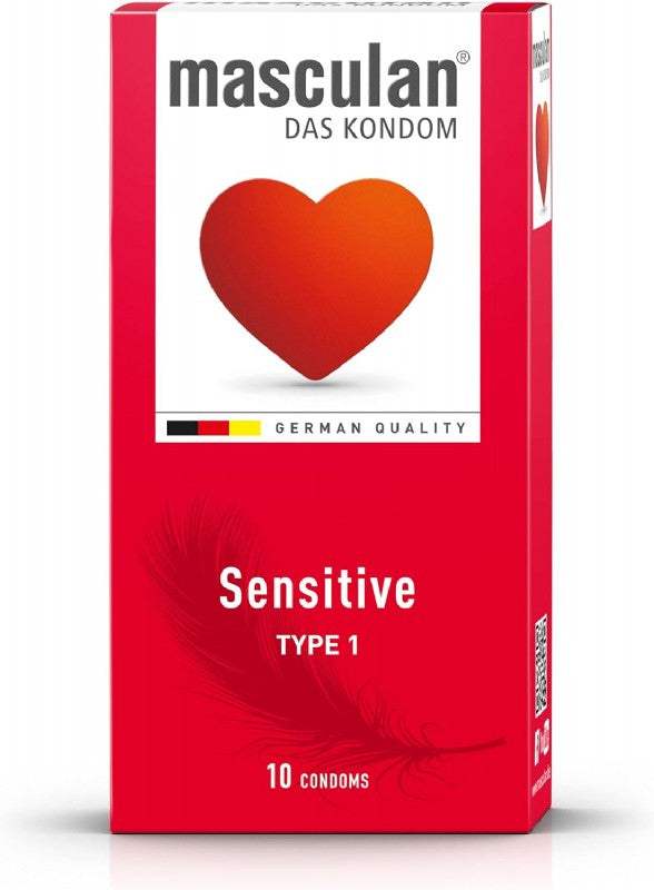 Masculan "Sensitive" - Hauchzarte Condome für natürliches Lustempfinden - 10er