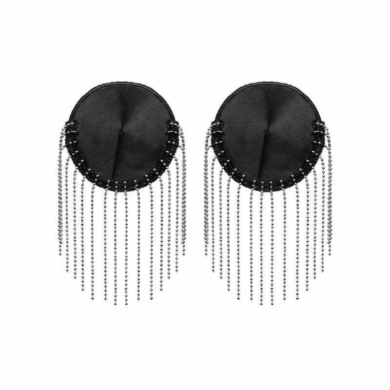 Obsessive Milladis Nipple Covers – Elegante Satin-Accessoires mit Kettchen-Fransen