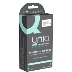 UNIQ - Das innovative Frauenkondom mit AirBubble-Technologie - 3er