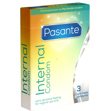 Pasante Femidom-Packung: 3 nicht-latex Kondome