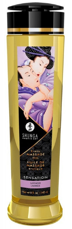 Shunga Massageöl "Sensation" - Lavendel  240ml
