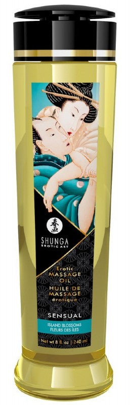 Shunga Massageöl "Sensual" - Island Blossoms  240ml