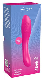 Dual-Vibrator Rave 2 von weVibe, pinker Stab mit mehreren Bedientasten