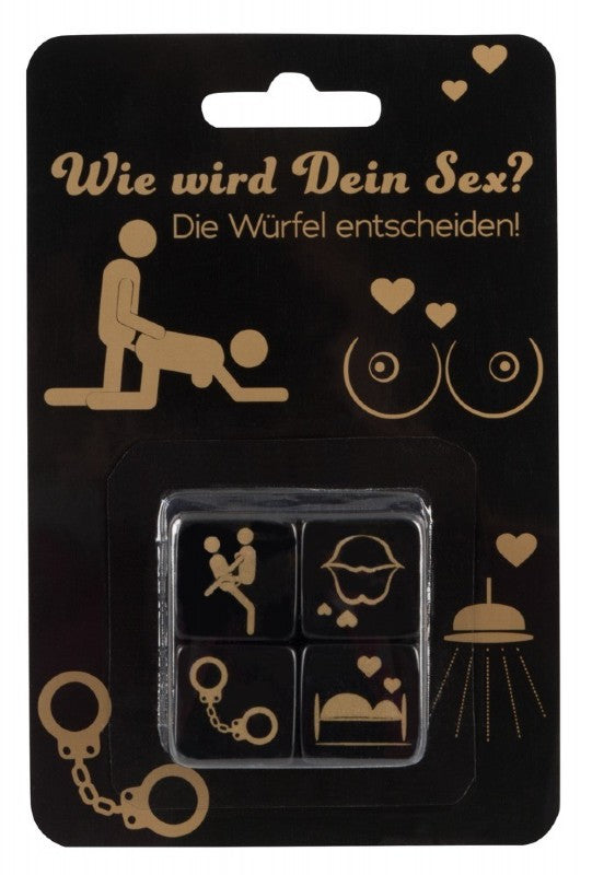 Wie wird dein Sex? Würfelset 4Stk.