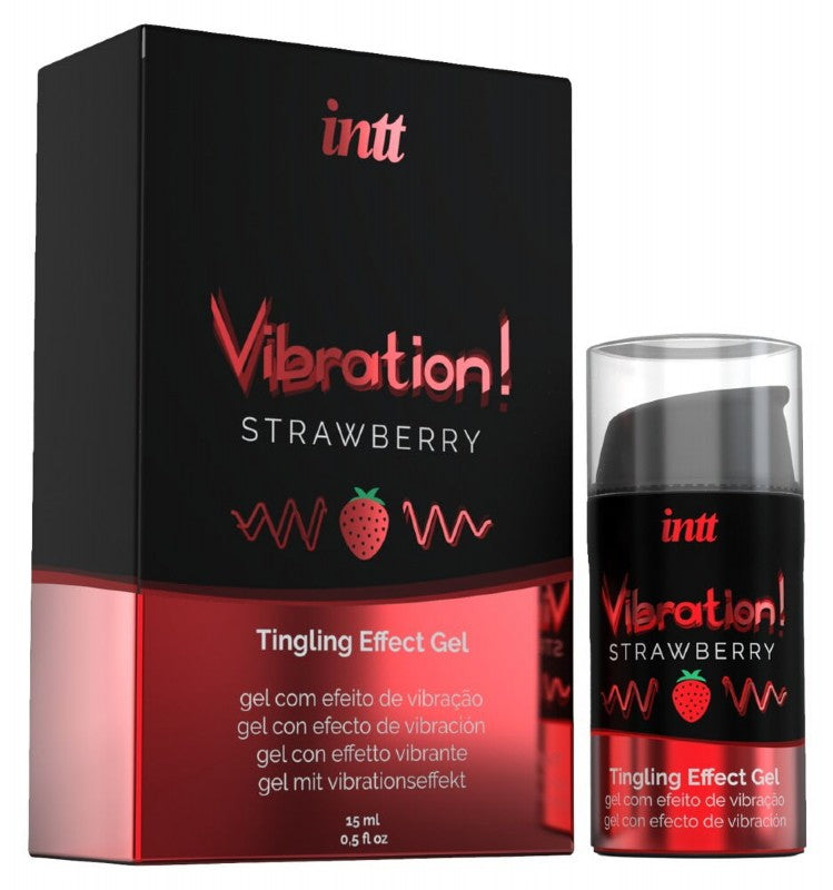 INTT Vibration Strawberry Stimulationsgel - 15ml