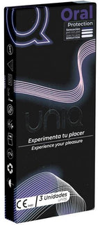 UNIQ Oral Love Dams – Lecktücher mit elastischen Bändchen 3er