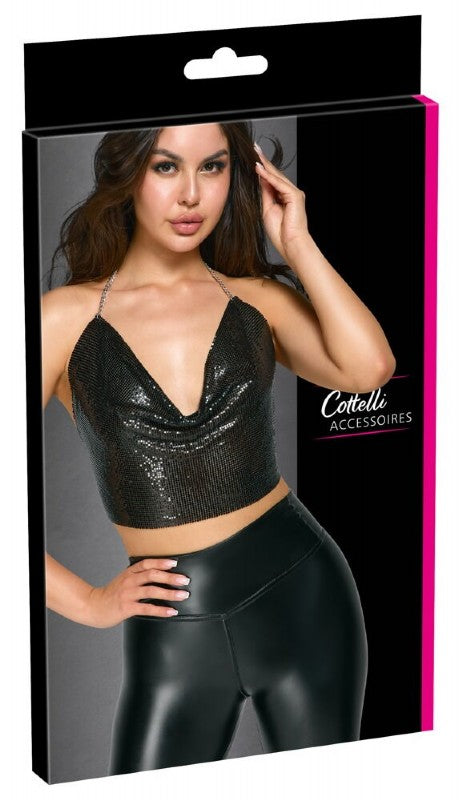 Cottelli Metall Top - schwarz