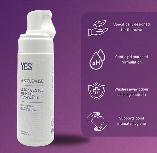 YES - Cleanse Rose 150ml - Sanfte Intimreinigung mit natürlichen Inhaltsstoffen