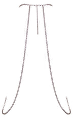 Körperkette mit Neckholder und großem Schmuckstein