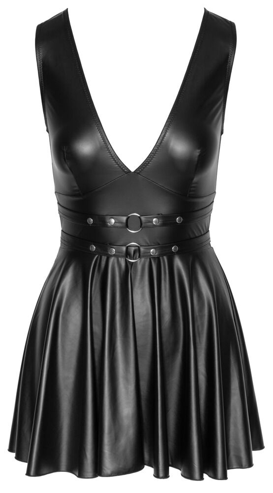Party Kleid mit Tailliertes Design im Mattlook