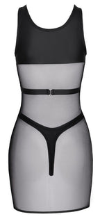 PARTY - Netzkleid Set mit eingenähter Mattlook-Brustharness