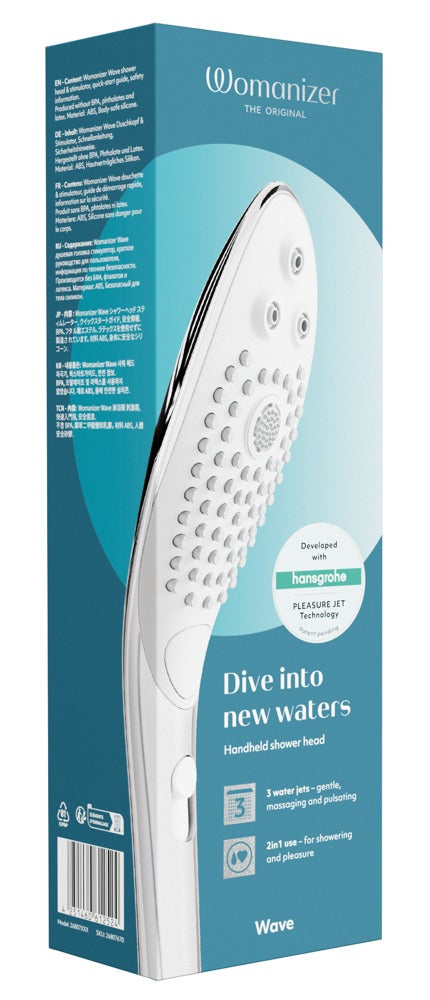 Womanizer "Wave" - Sinnliche Dusch-Momente neu entdecken - Silber
