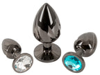 Metal Jewel Butt Plug Set