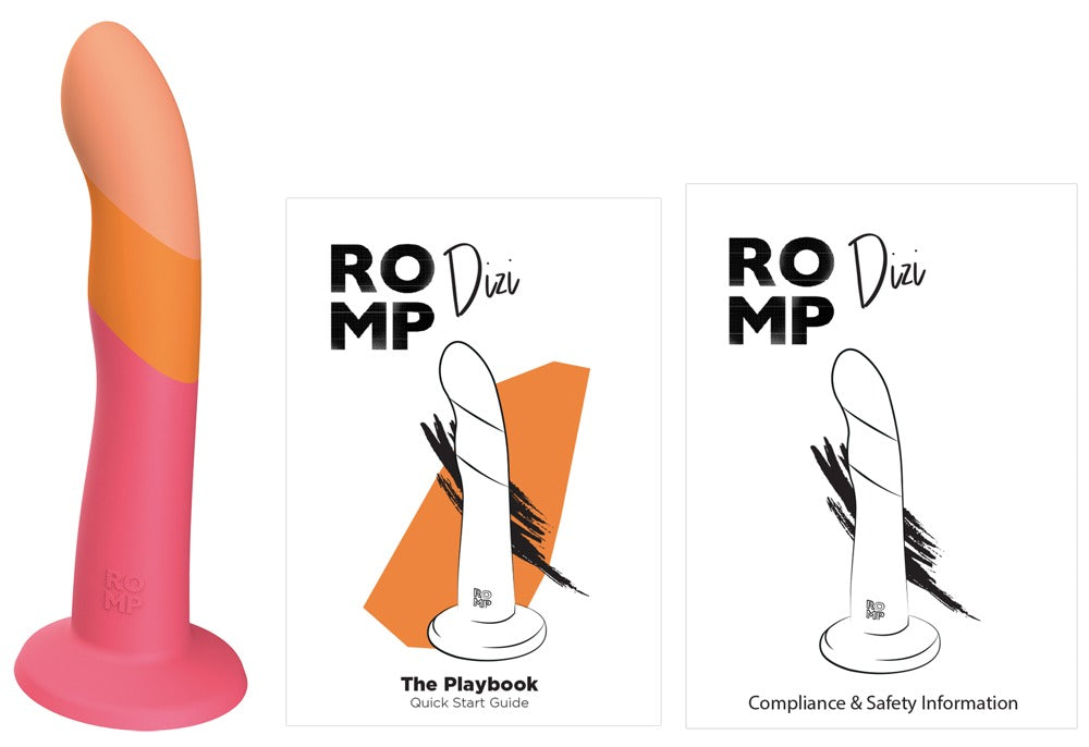 ROMP Dizi – Gewellter Dildo mit Saugfuß