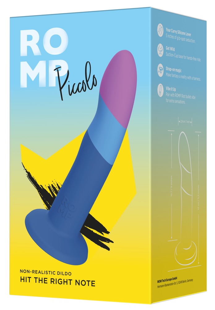 "Piccolo" Gewellter Dildo mit starkem Saugfuß