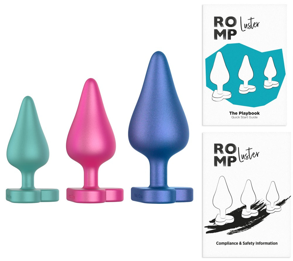 Luster – 3er Analplug-Set für progressives Training