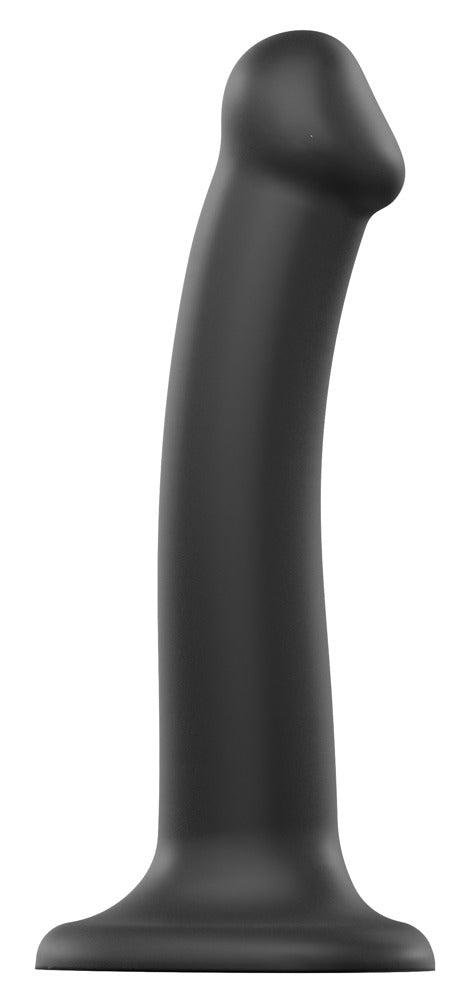 Strap-on-me Dual Density Bendable Dildo – Schwarz, Größe M