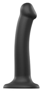 Strap-on-me Dual Density Bendable Dildo – Schwarz, Größe M