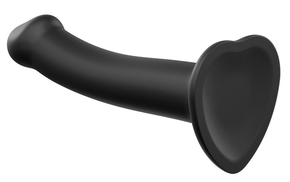 Strap-on-me Dual Density Bendable Dildo – Black, Size M