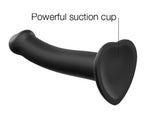 Strap-on-me Dual Density Bendable Dildo – Schwarz, Größe M
