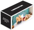 Verpackung: LIBERATOR Massagekissen, schwarze Box mit Produktfoto und Aufschrift