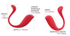 Phoenix Neo 2 rot - Premium Vibro-Ei von Svakom