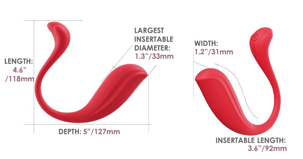 Phoenix Neo 2 rot - Premium Vibro-Ei von Svakom