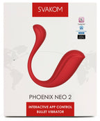 Phoenix Neo 2 rot - Premium Vibro-Ei von Svakom