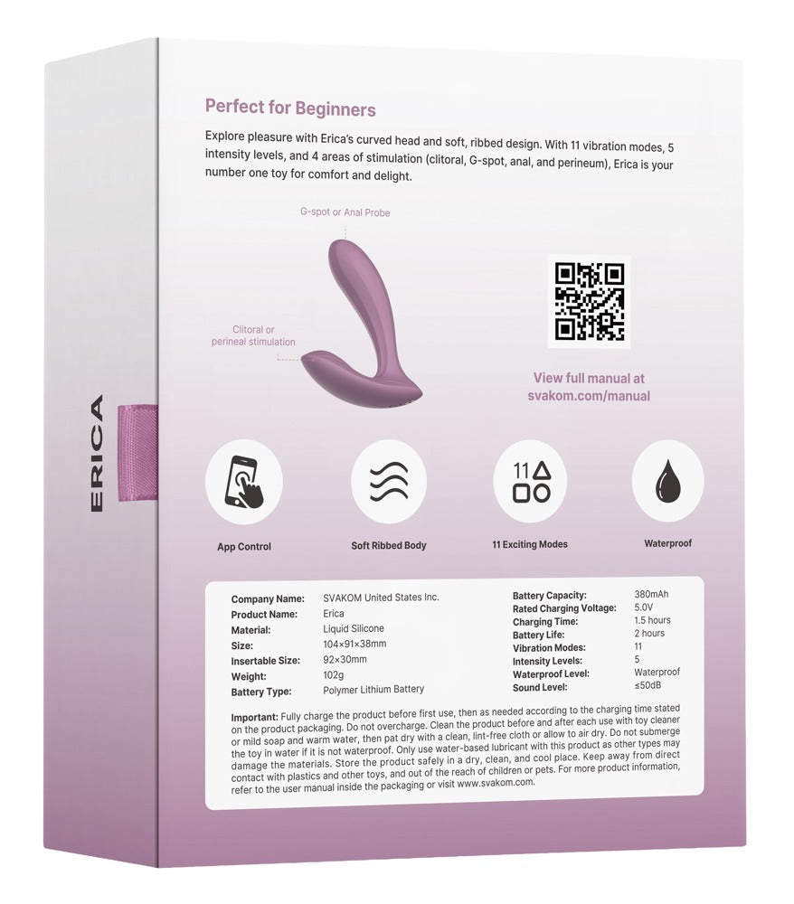 "Erica" von Svakom - Panty-Vibrator für Paare und Alleingenießer - Romantic rose
