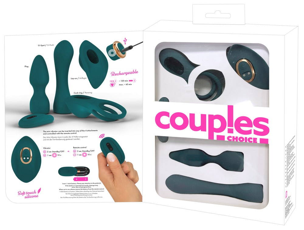 Couples Choice - RC Mini Vibrator - 5-teiliges Set