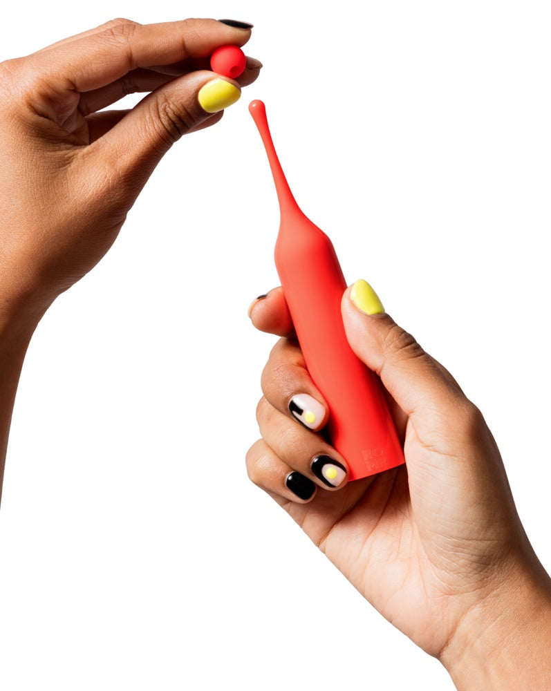 "Pop" Lustpunkt-Minivibrator mit austauschbaren Aufsätzen