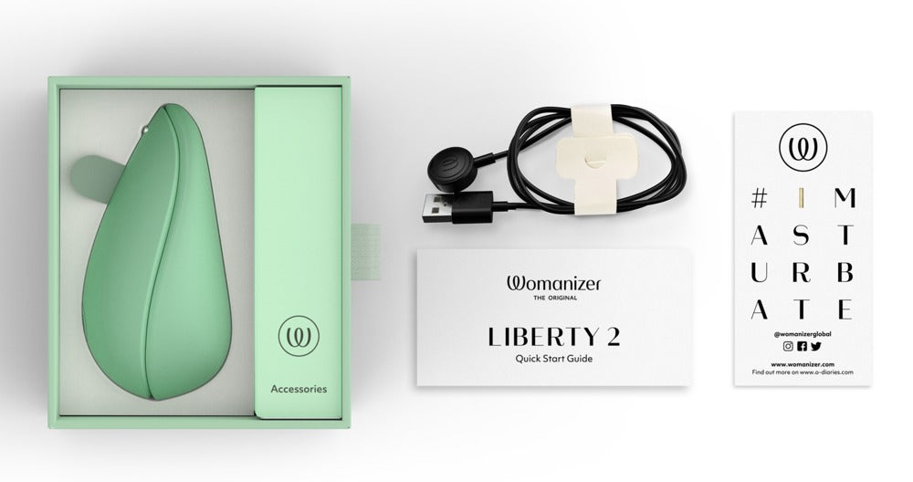 Womanizer "Liberty 2" - sage - Kompakter Pulsator mit Pleasure Air Technologie