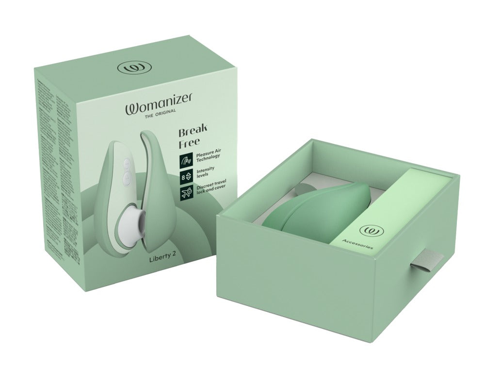 Womanizer "Liberty 2" - sage - Kompakter Pulsator mit Pleasure Air Technologie
