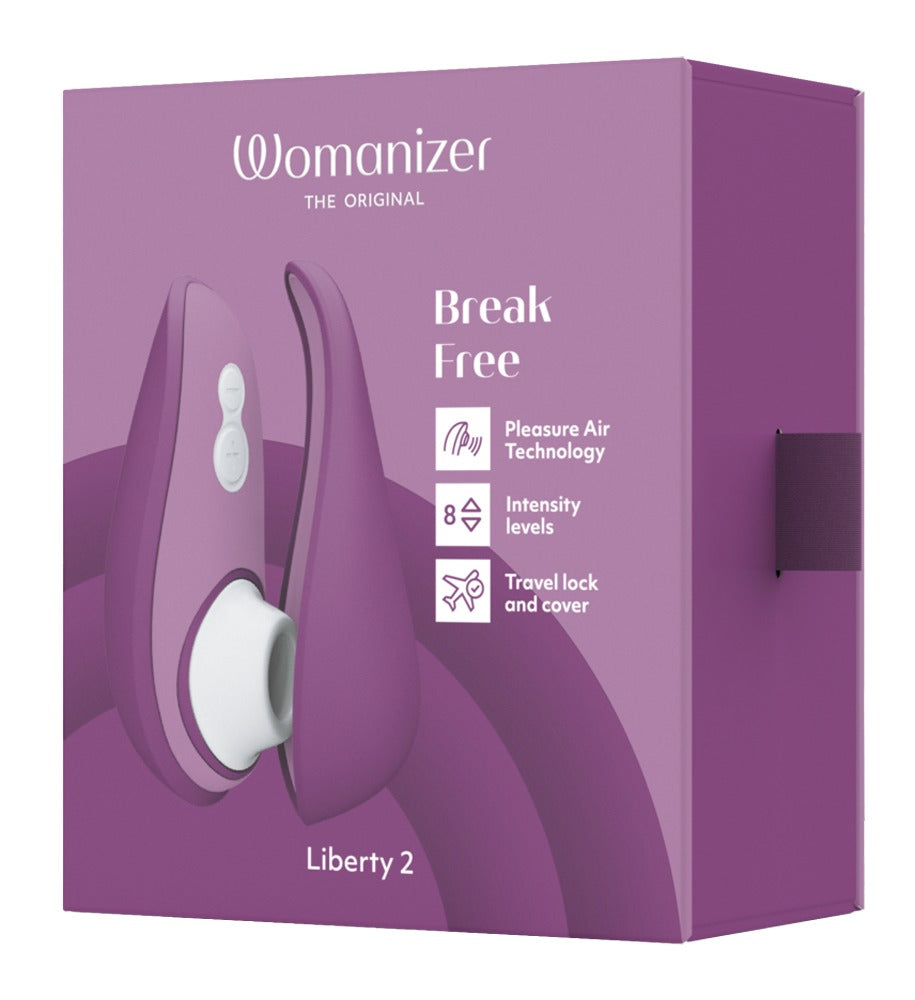 Womanizer "Liberty 2" - lila - Kompakter Pulsator mit Pleasure Air Technologie