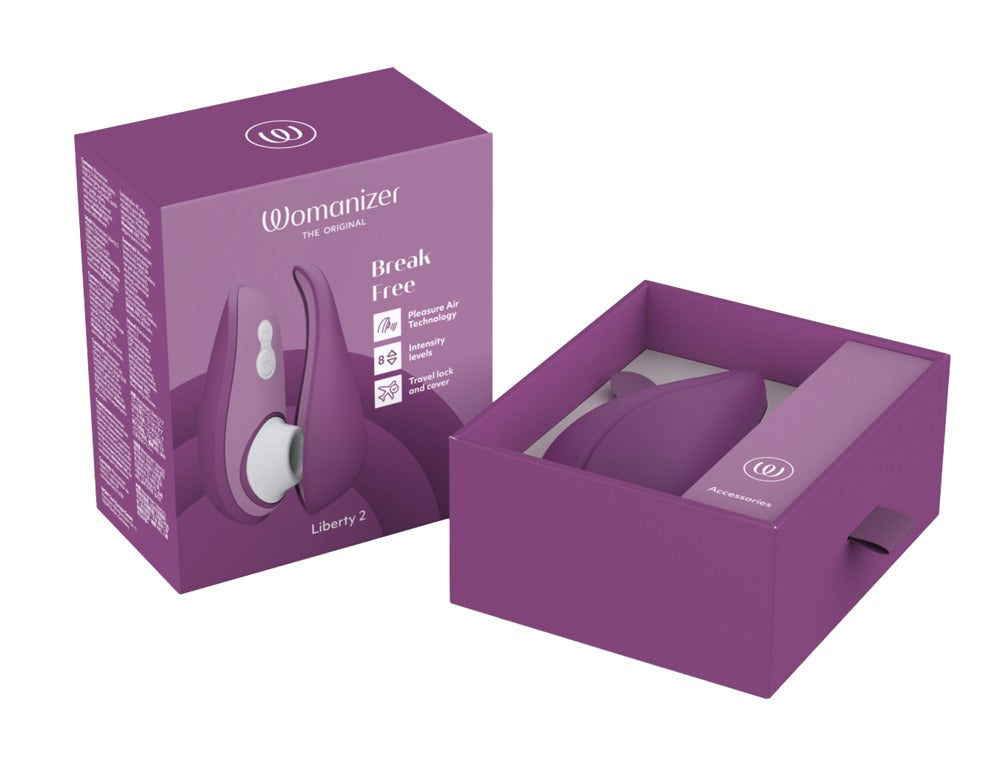 Womanizer "Liberty 2" - lila - Kompakter Pulsator mit Pleasure Air Technologie