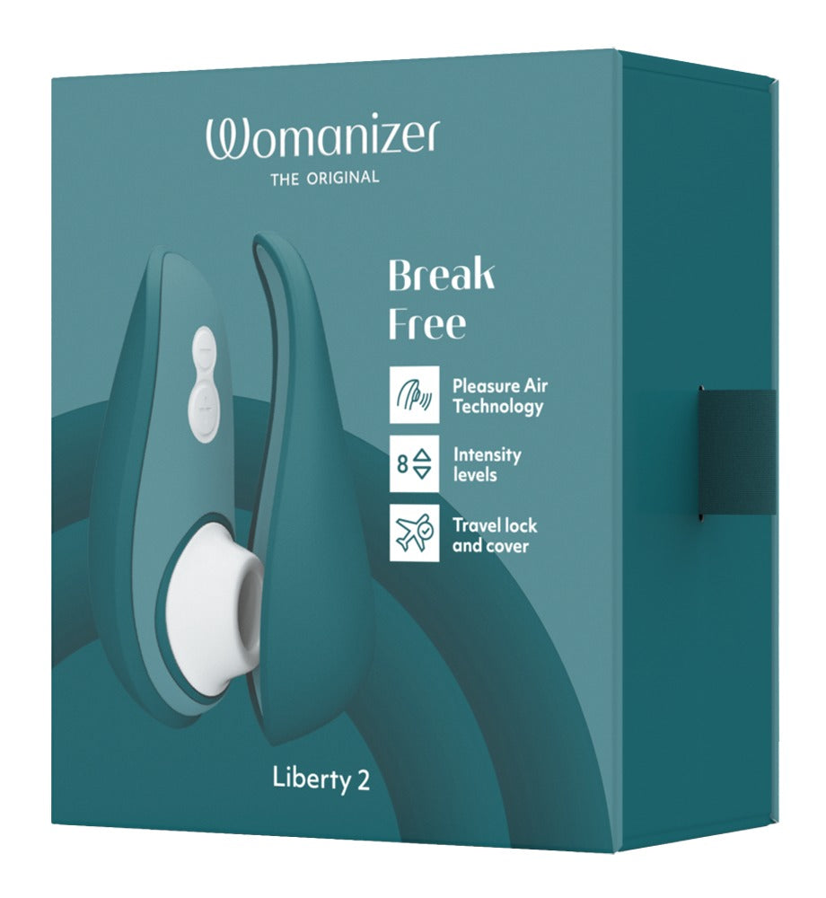 Womanizer "Liberty 2" - petrol -Kompakter Pulsator mit Pleasure Air Technologie