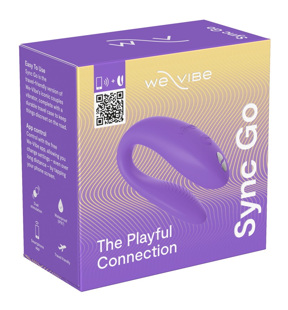 Paarvibrator mit App-Steuerung (Verpackung) in Violett, we vibe Box