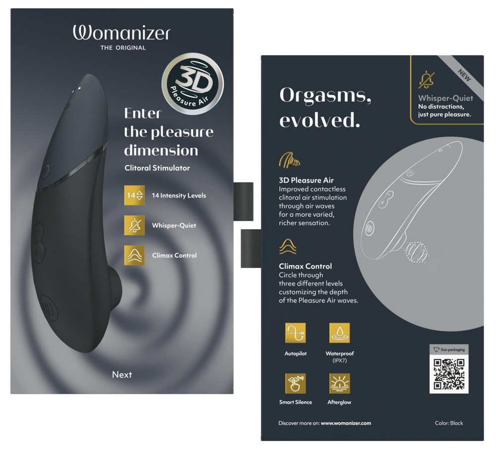 Womanizer "Next" – Innovative 3D Pleasure Air Technologie - schwarz